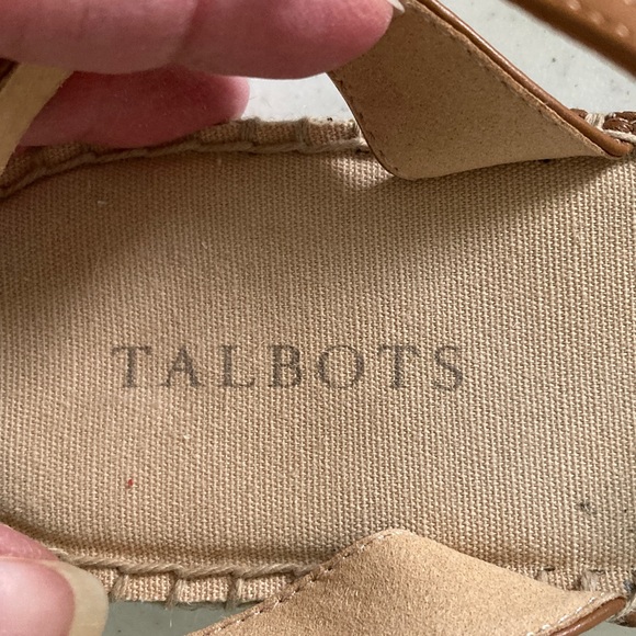 Talbots Blue & Tan Flamingo Embroidered Espadrilles - Picture 2 of 8